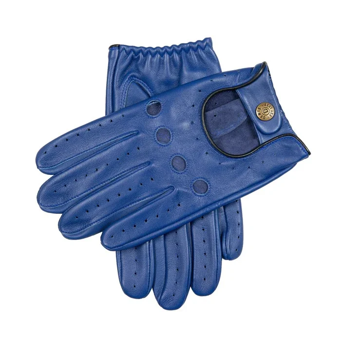 Leather racing gloves men
