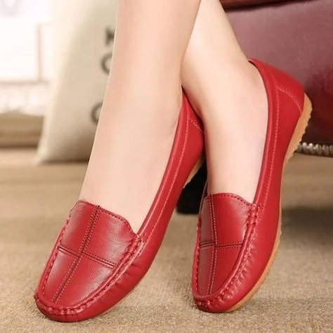 Leather shoes for women
