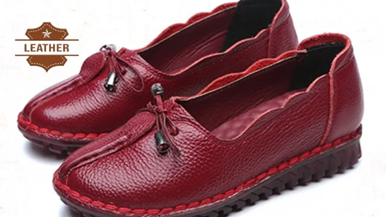 Leather shoes for women