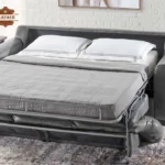 Leather sleeper sofa