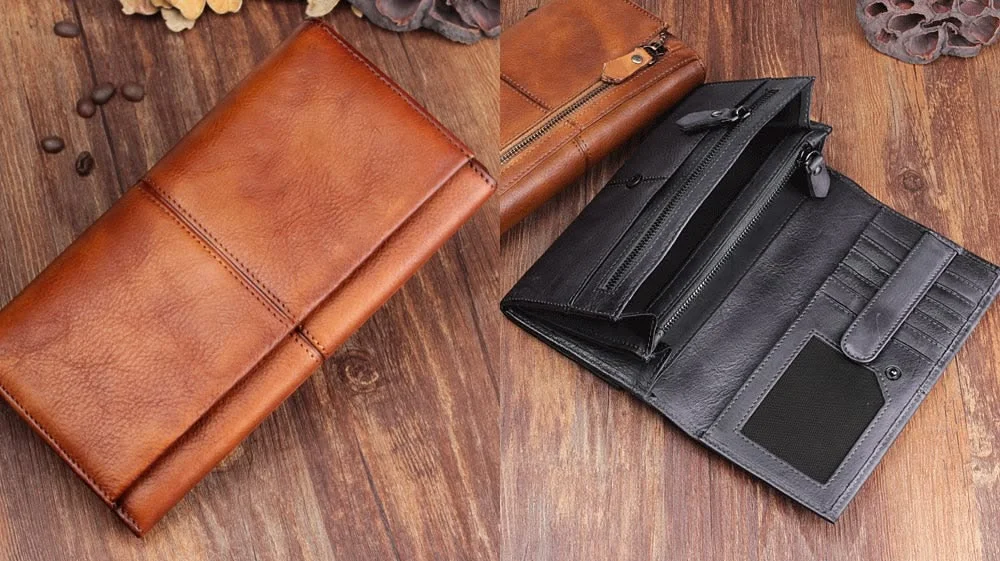Leather wallets for women
