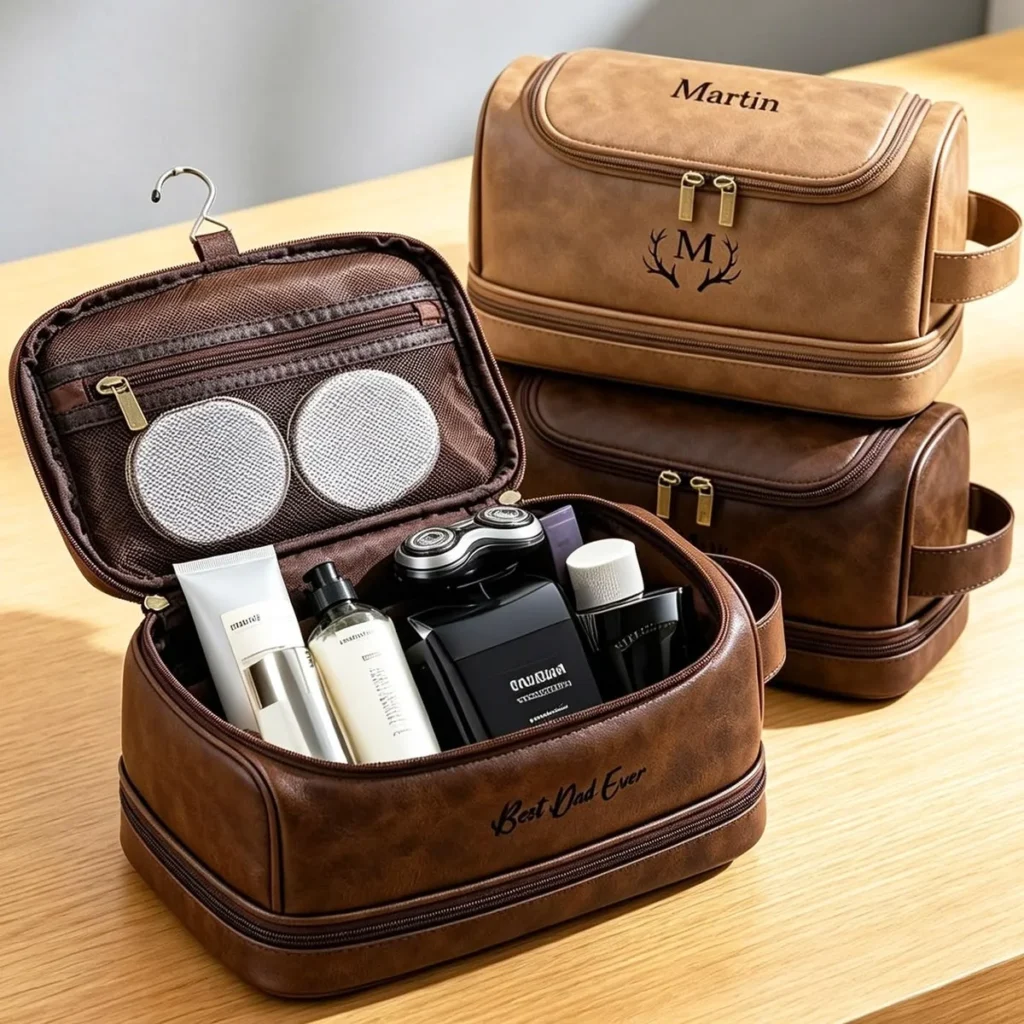 Men's Leather Hygiene Bag