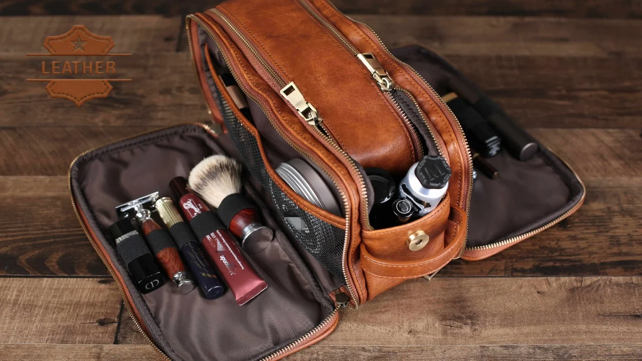 Men's Leather Hygiene Bag