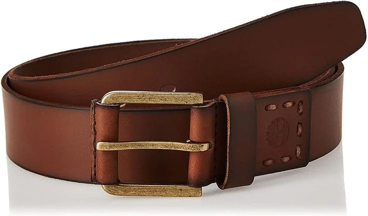 Mens brown leather belt