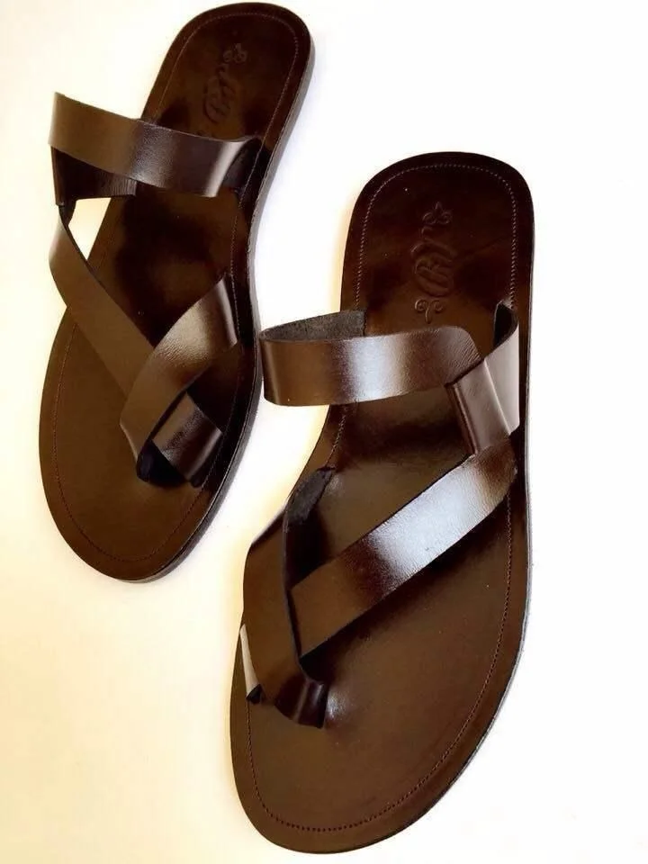 Men's dress leather sandals