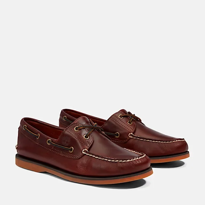 Men's genuine leather boat shoes