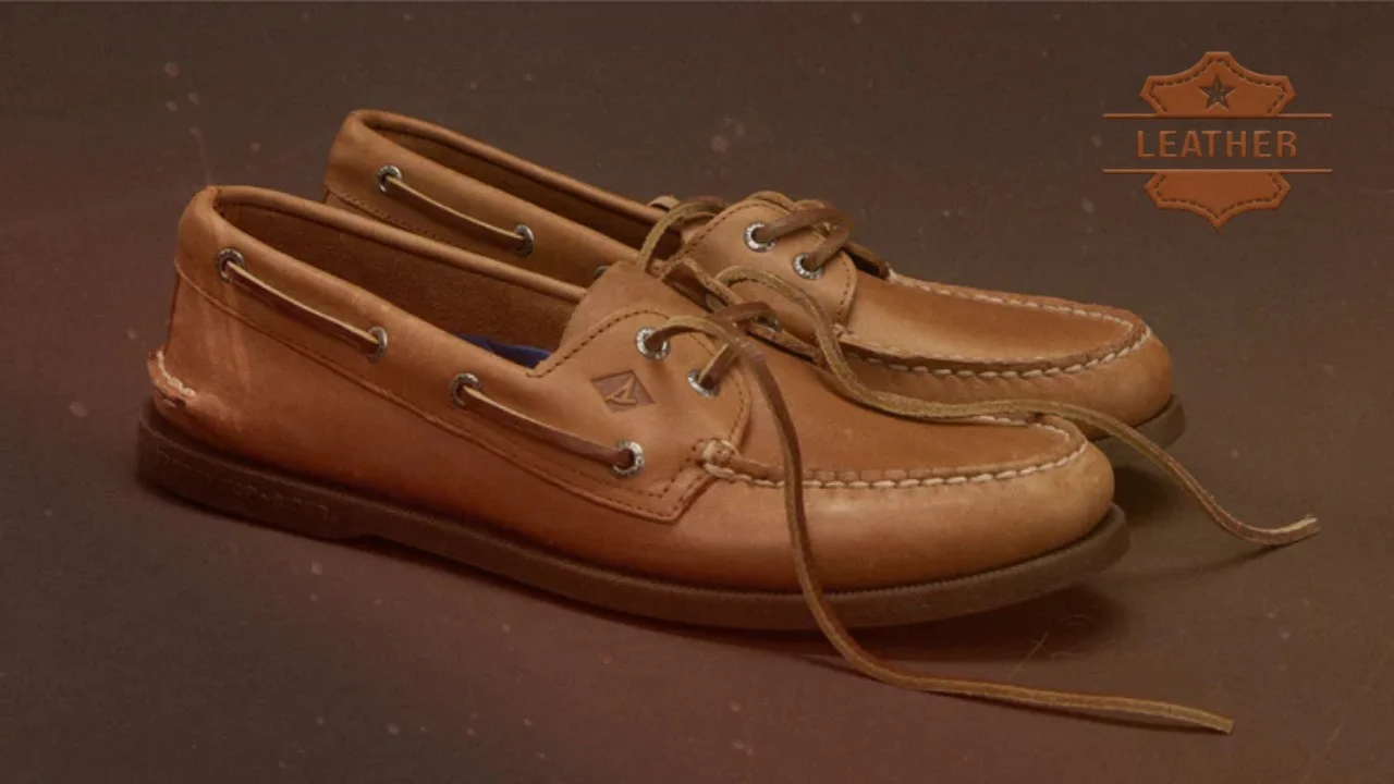 Men's genuine leather boat shoes