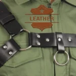 Mens leather harness