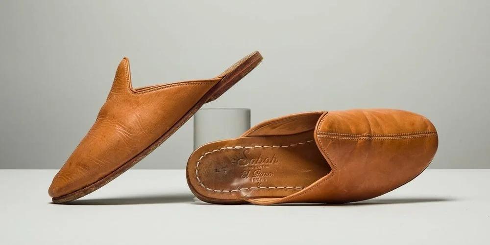 Men's leather mules