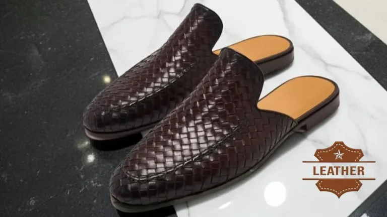 Men's leather mules