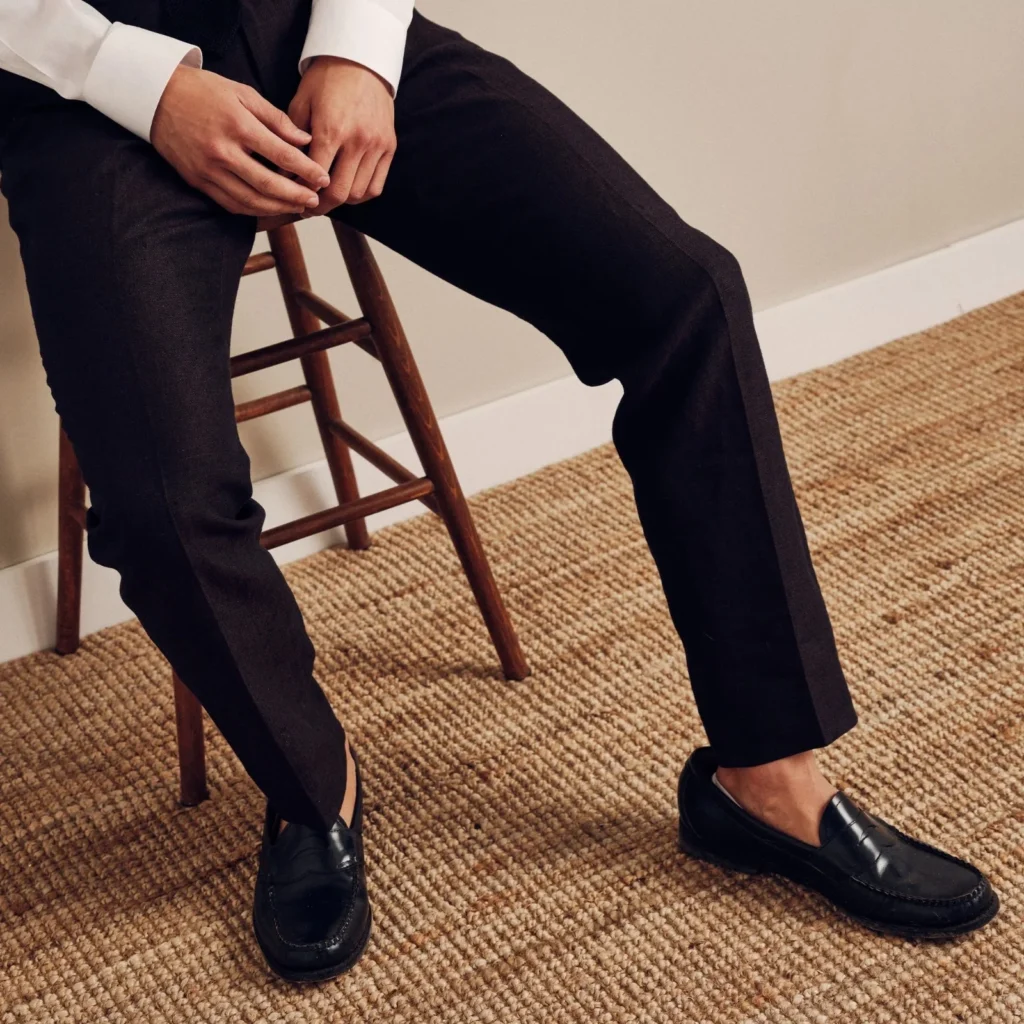 Men's leather slacks