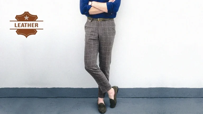 Men's leather slacks