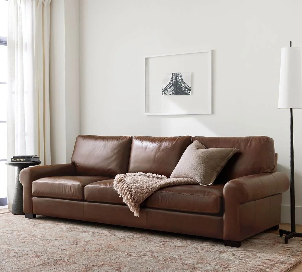 Pottery Barn Leather Sofa
