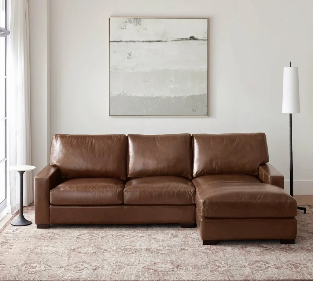 Pottery Barn Leather Sofa