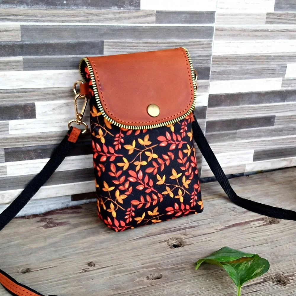 Soft leather crossbody bag