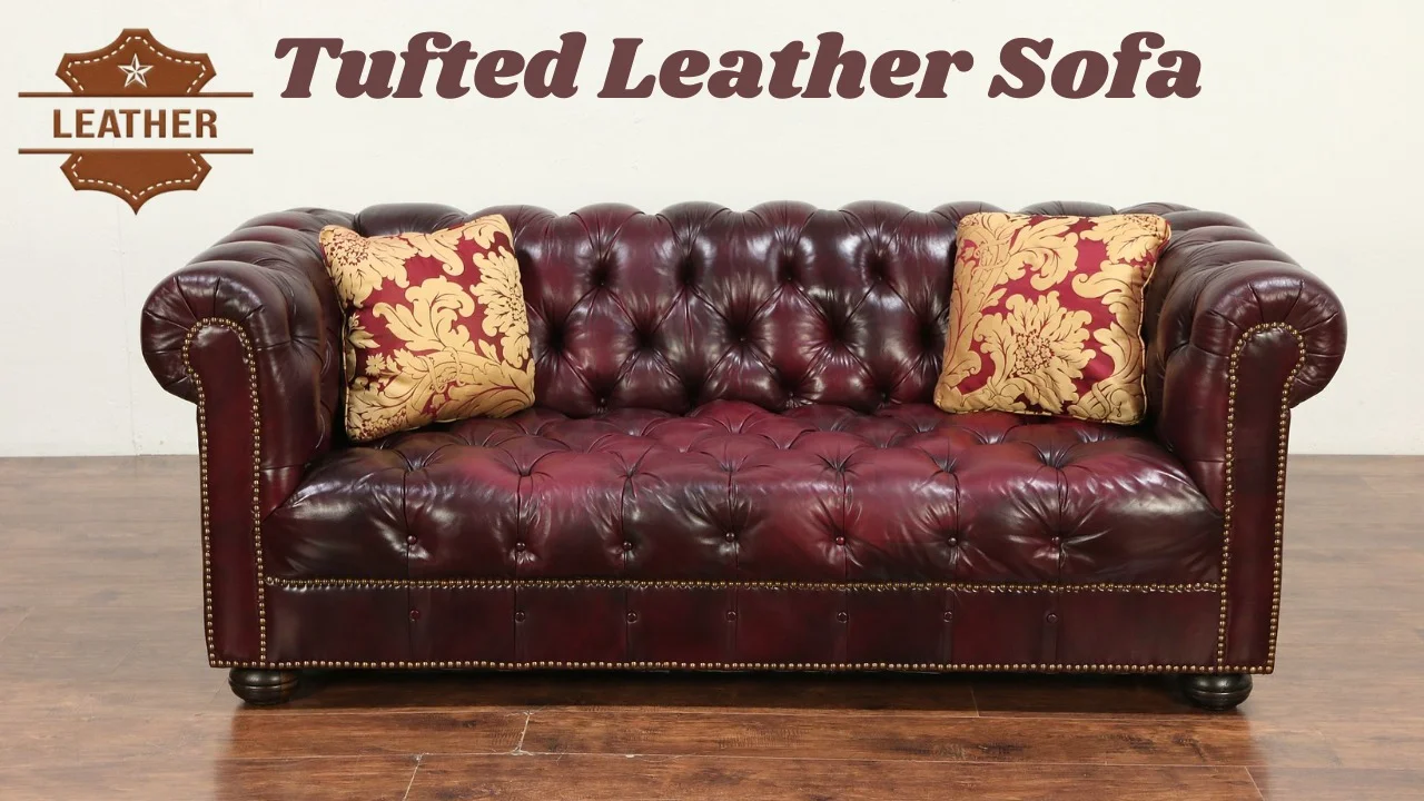 Tufted Leather Sofa
