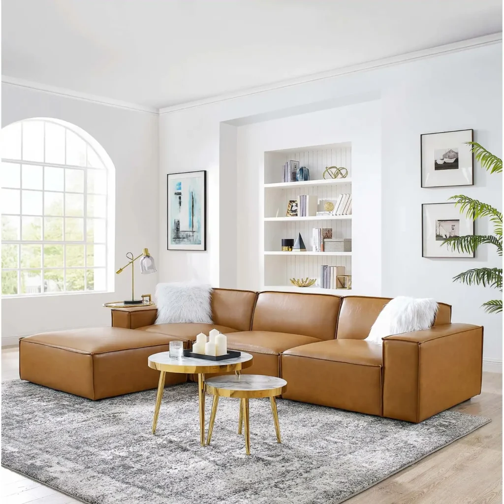 Vegan Leather Sofa