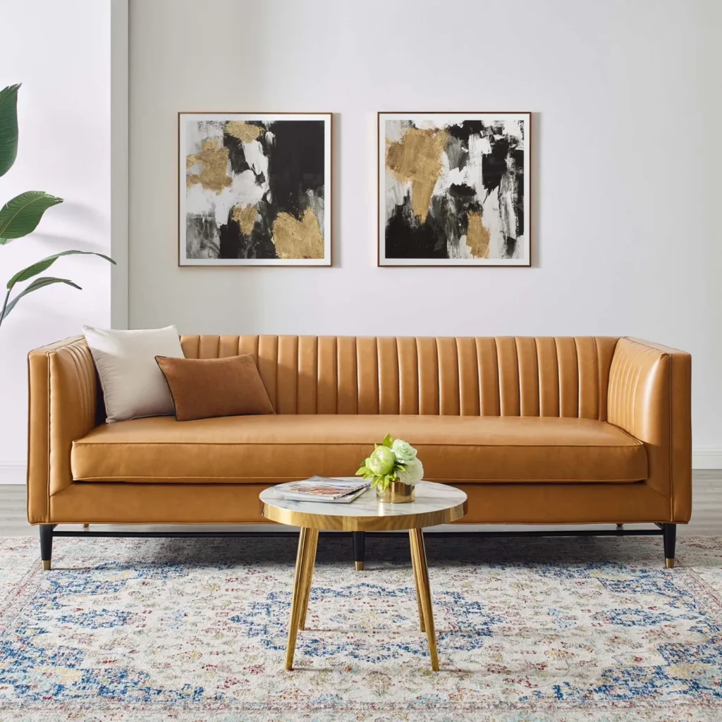 Vegan Leather Sofa