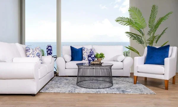 White Leather Sofa
