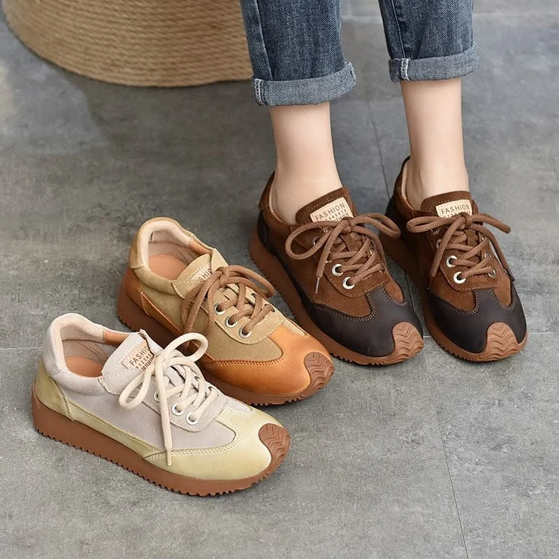 Leather sneakers women