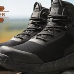 Men's tactical boots hydroguard waterproof leather wide 10.5 black 77514