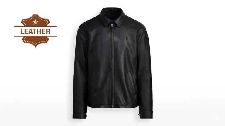 new polo ralph lauren lambskin leather jacket black mens xl