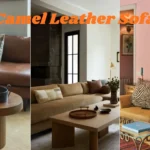 Camel Leather Sofa