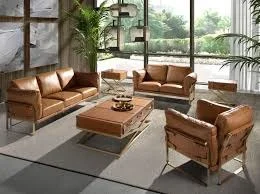 Camel Leather Sofa