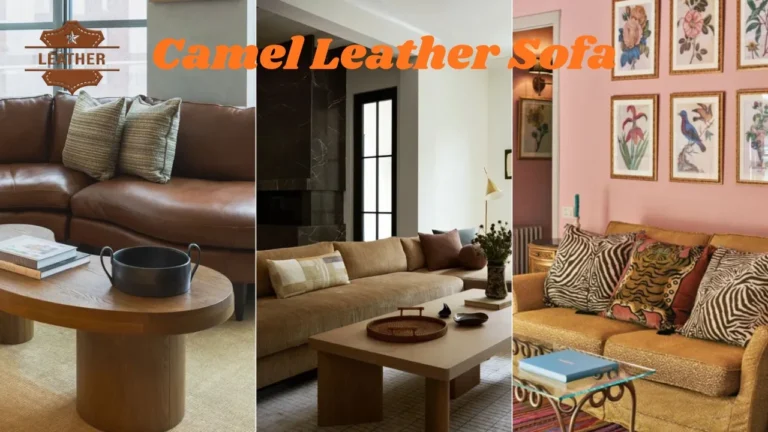Camel Leather Sofa