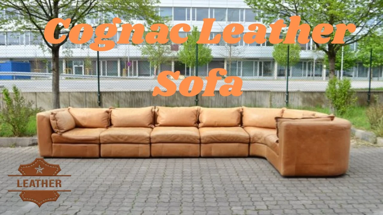 Cognac Leather Sofa