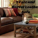 Crate and Barrel Leather Sofa