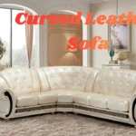 Curved Leather Sofa