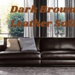 Dark Brown Leather Sofa
