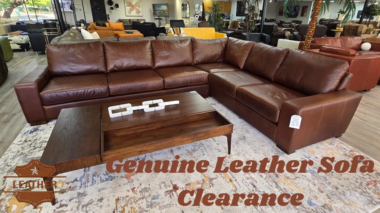 Genuine Leather Sofa Clearance