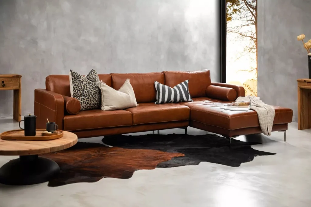 L Shape Leather Sofa