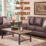 Leather Sofa and Loveseat Set