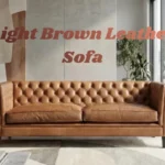 Light Brown Leather Sofa