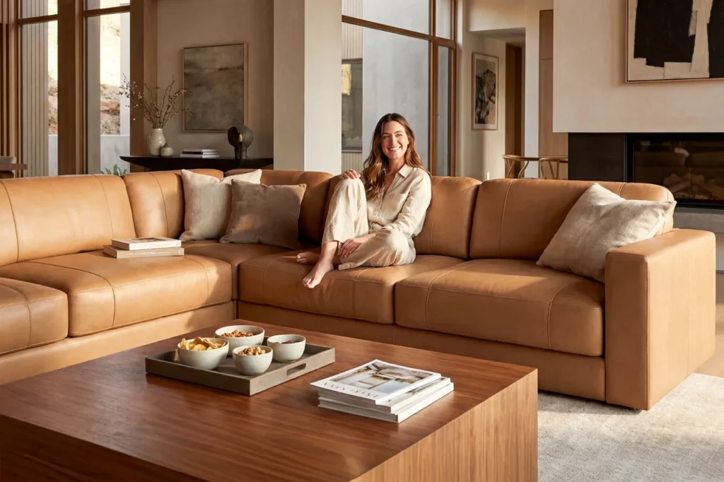 Modular Leather Sofa