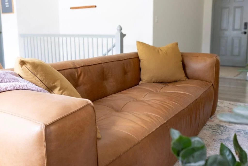 Poly and Bark Leather Sofa