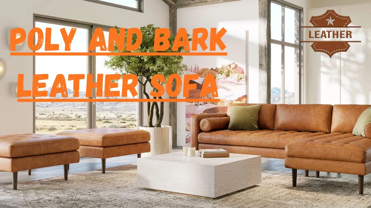 Poly and Bark Leather Sofa