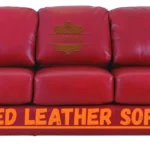 Red Leather Sofa