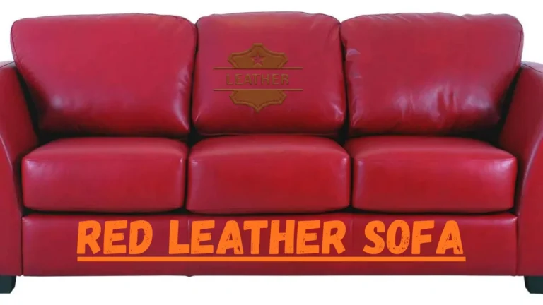 Red Leather Sofa