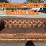 Restoration Hardware Leather Sofa