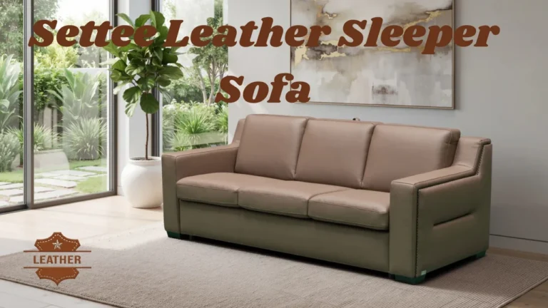 Settee Leather Sleeper Sofa