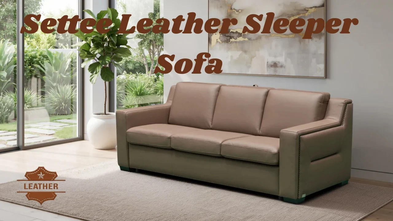 Settee Leather Sleeper Sofa