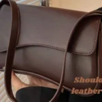 Shoulder Bag Leather Brown