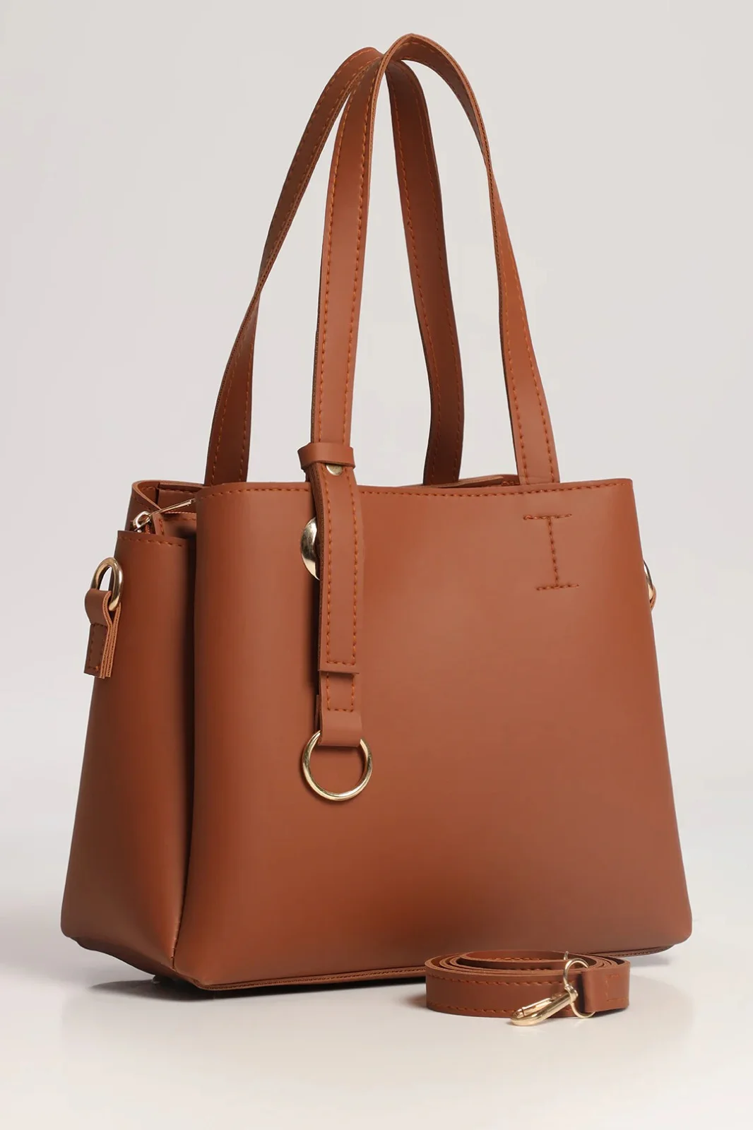 Shoulder Bag Leather Brown
