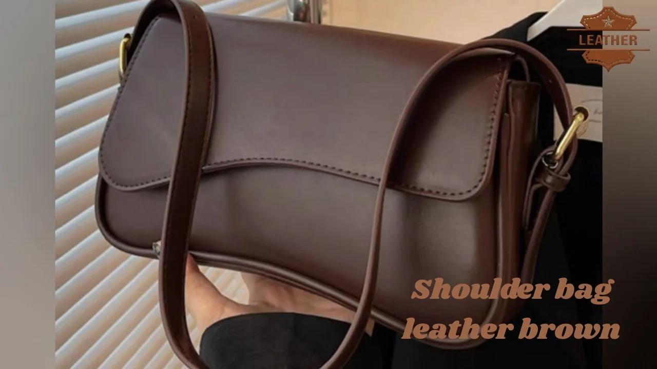 Shoulder Bag Leather Brown