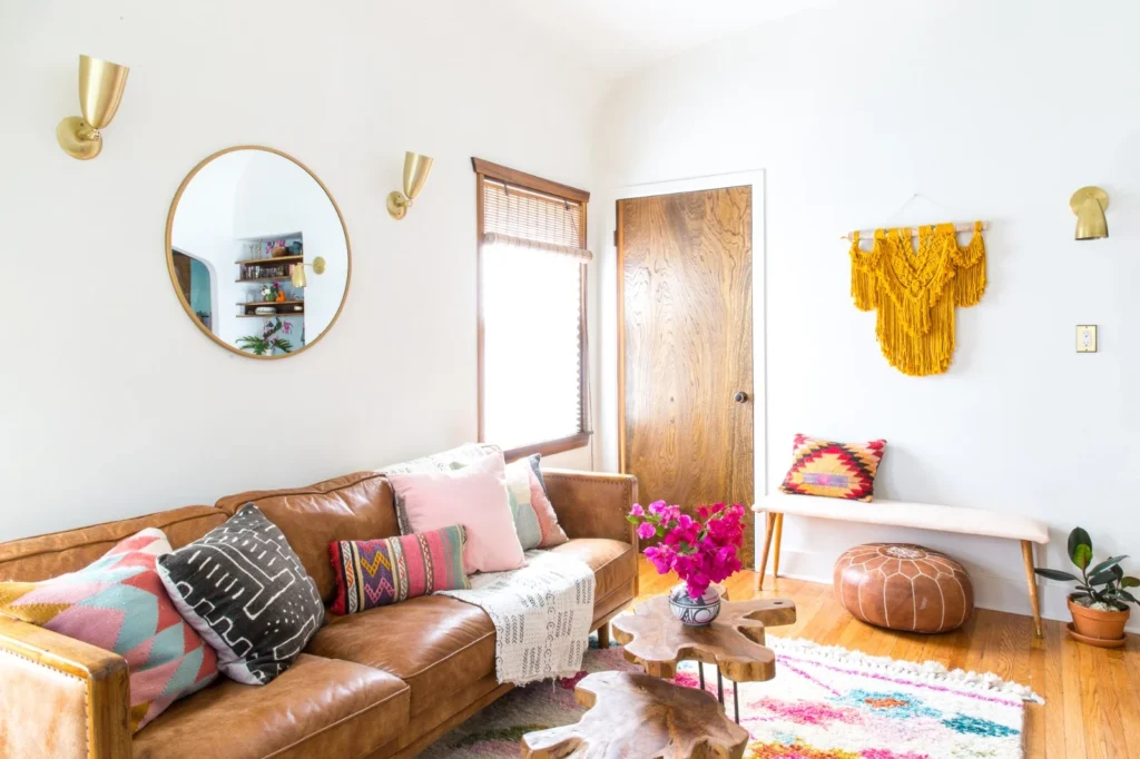 Tan Leather Sofa