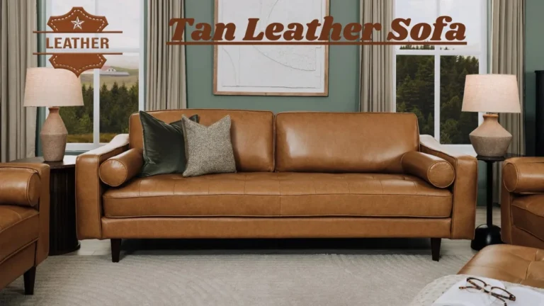 Tan Leather Sofa